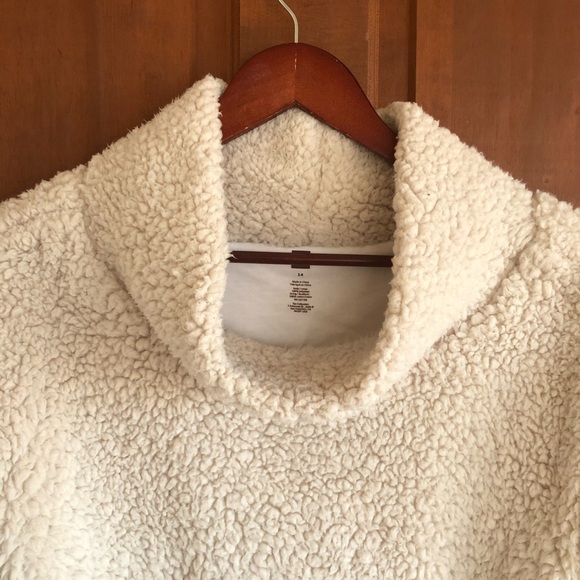 Tea Collection Sherpa fleece pullover size 14 - Picture 2 of 8